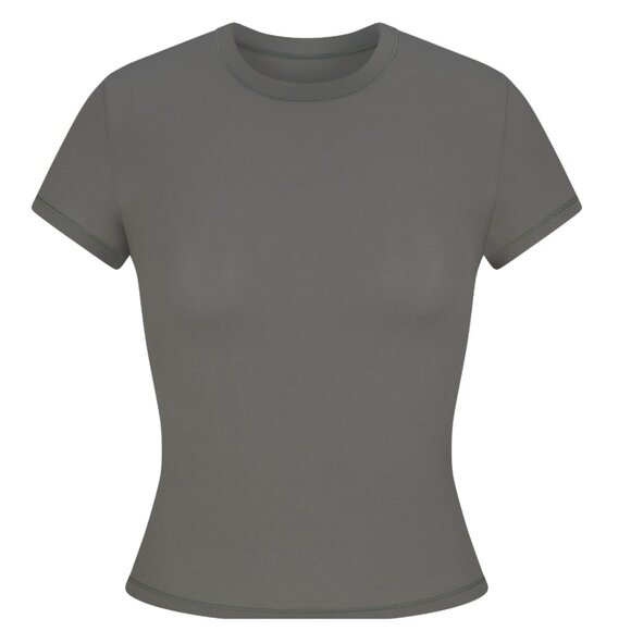 NWT Skims Fit Everybody T-Shirt (2 pack) - Gunmetal Grey - Size XS - Picture 1 of 6